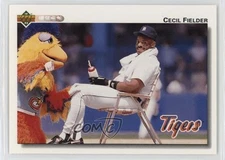 1992 Upper Deck (Sitting with the ) Cecil Fielder San Diego Chicken #255