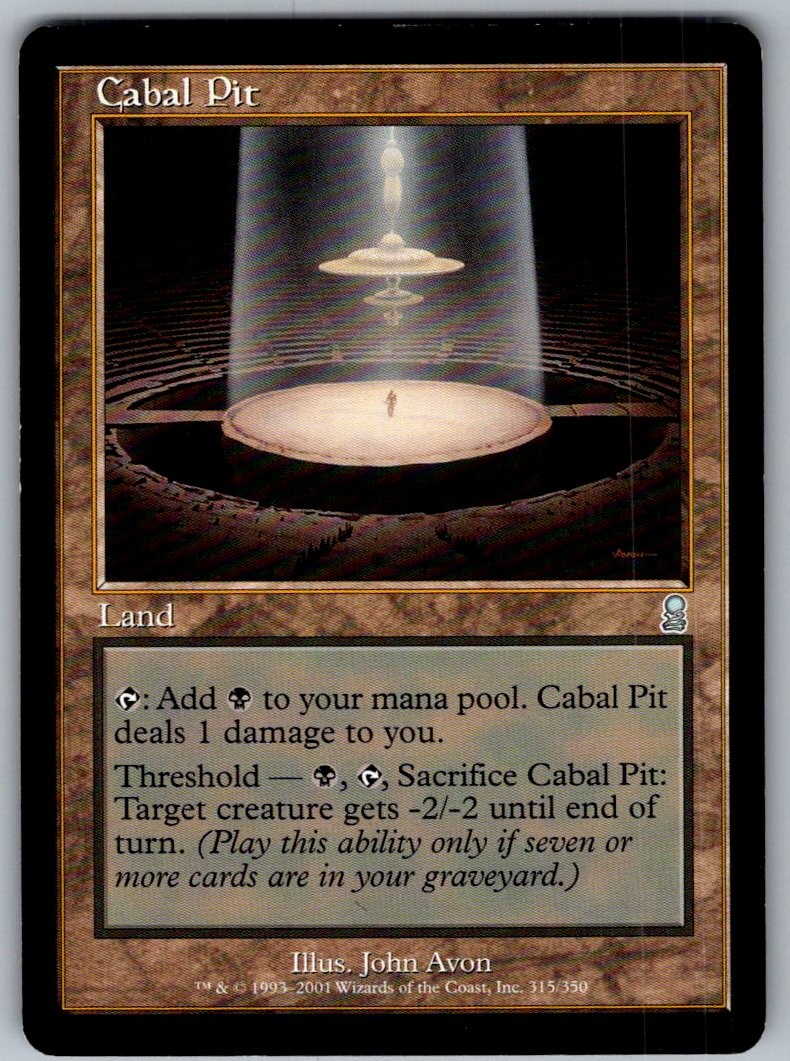 CABAL PIT 315 UNCOMMON ODYSSEY MAGIC: THE GATHERING NEAR MINT