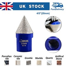 Ø20mm Grinder Milling Chamfer Bit Diamond Cone Bit Grind/Bevel Holes for Tile