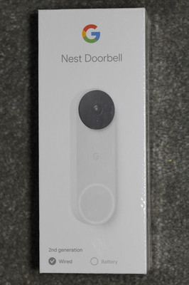 New! Google Nest Doorbell 2nd Generation Wired (GA02767-US) White/Snow