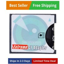 SD SDHC SDXC to CF Compact Flash Memory Card Adapter Reader Type I High-Speed...