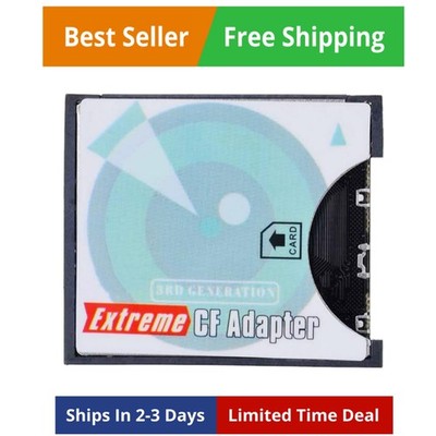 SD SDHC SDXC to CF Compact Flash Memory Card Adapter Reader Type I High-Speed...