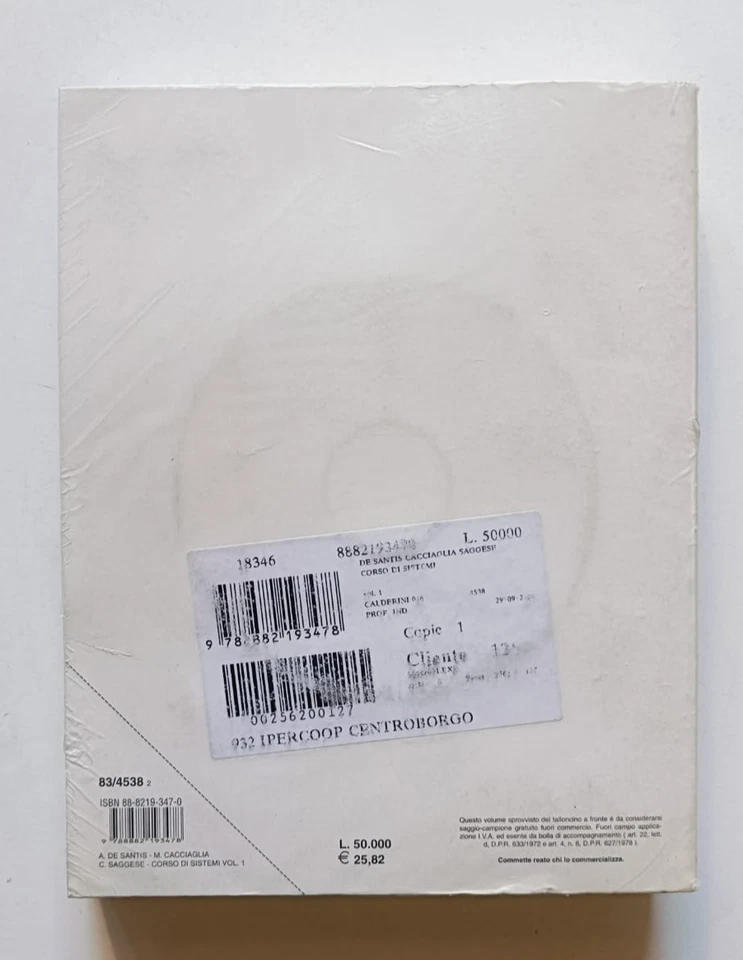 CORSO DI SISTEMI, vol. 1, De Santis Cacciaglia Saggese, Calderini con CD-ROM. - Immagine 2 di 4