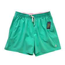 Polo Ralph Lauren Mens Green Elastane Swim Trunk XXL 85 Traveler Beach Wear NWT