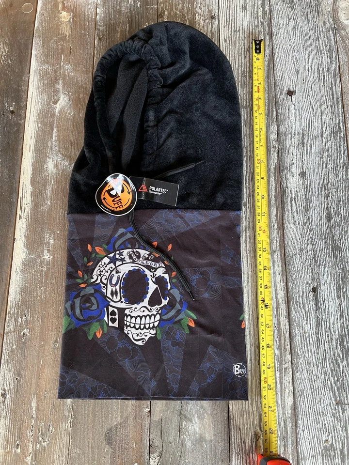 Buff EE. UU. Polar Polar Polar Lucky Sugar Skull Sudadera con Capucha Cuello Calentador Polartec Térmico Pro Foto 4 de 4