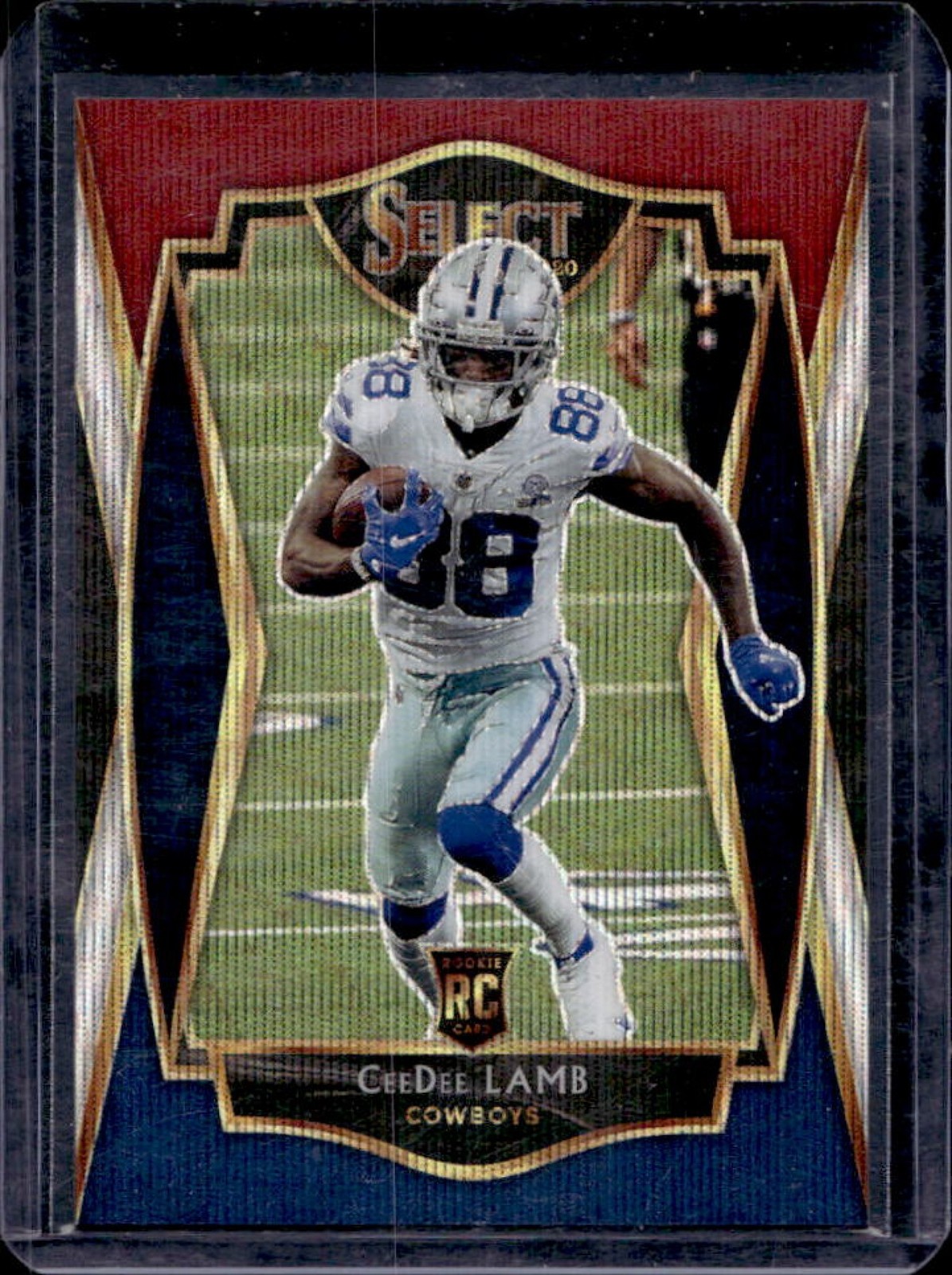 2020 Select CeeDee Lamb RC Tri Color Prizm Premier Level #148/199 Cowboys