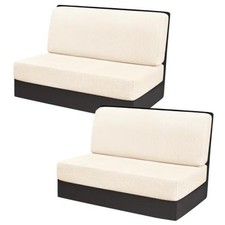 RV Dinette Cushion Covers, Stretch Camper Dinette Cushion Covers, T-beige