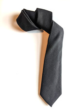 Hickey Freeman Men  s Black Silk Tie USA Made Luxury Designer Necktie Classic
