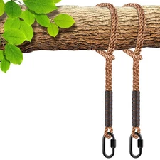 New Hammock Straps Tree Swing Rope, Chair Hanging Rope Kit WCarabiner Snap Hook
