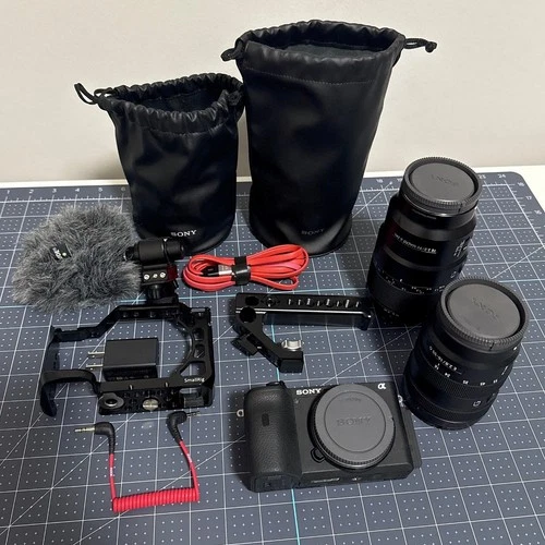 Sony Alpha A6600 26.4MP Mirrorless Camera + Many Extras! (6,281 Shutter Ct)