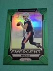 2024 Panini Prizm - Emergent Drake Maye #4 Green Prizm (RC)