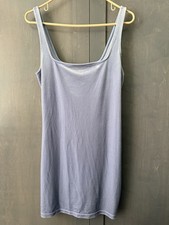 Urban Outfitters Dress Womens Size Medium Tank Mini Blue Velvet Sexy Party