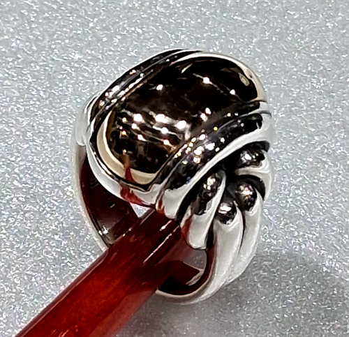 James Avery Sterling Silver 14k Large Knot Ring Gold Dome Size 6.5 Weight 17.4g - 第 12/24 張圖片