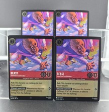 Disney Lorcana Beast - Snowfield Troublemaker 118/204 Winterspell SR Foil 4 Card