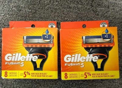 Gillette Fusion5 Razor Blades 8 Refill Cartridges, 5-Blade, For Face 2-8pk 