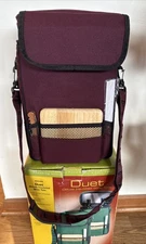 Picnic Time Duet Wine Bottle Insulated Carrier Tote Cheese Board Opener New