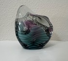 Daniel Edler LARGE Freeform Art Glass Paperweight SIGNED/NUMBERED/DATED 93 — photo 7