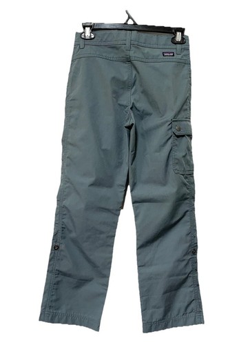 Patagonia Durable Hike Pants Kids Boys M Blue Gray Outdoor Sports - Picture 3 of 4