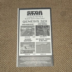 SEGA Motocross Championship Sega Genesis 32X Manual Original English