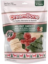 DreamBone Made in USA (6) Real Chicken Dog Treats Chews Rawhide Free  BB 06/2026