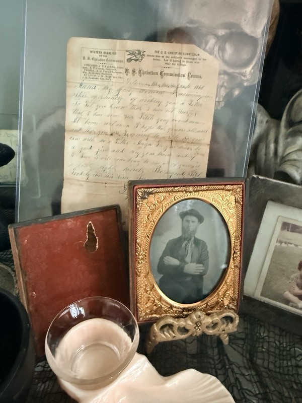 1865 Ambrotype Photo  With Letter From YMCA. To Daughter.