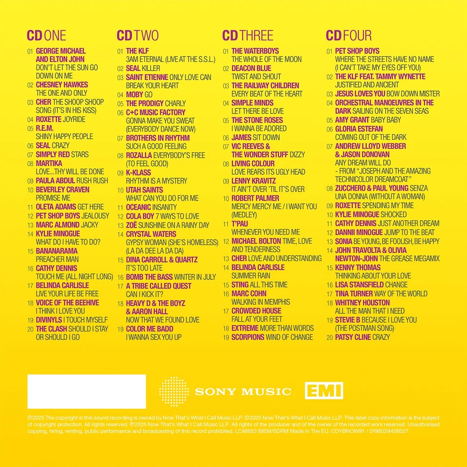 Various Artists NOW Yearbook 1991 (CD) Album Digipak - Bild 2 von 3