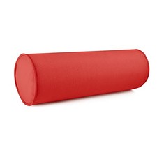 Sunbrella Set of 2 Zippered Neck Bolster Pillow, Made with Medium Red