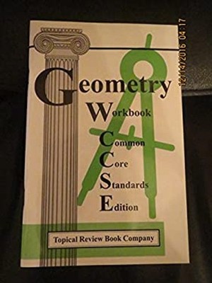 Geometry Workbook Common Core Standards Edition Paperback