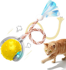 Interactive Cat Toy LED Rolling Ball   Motion-Activated, USB-C Rechargeable, 3 P