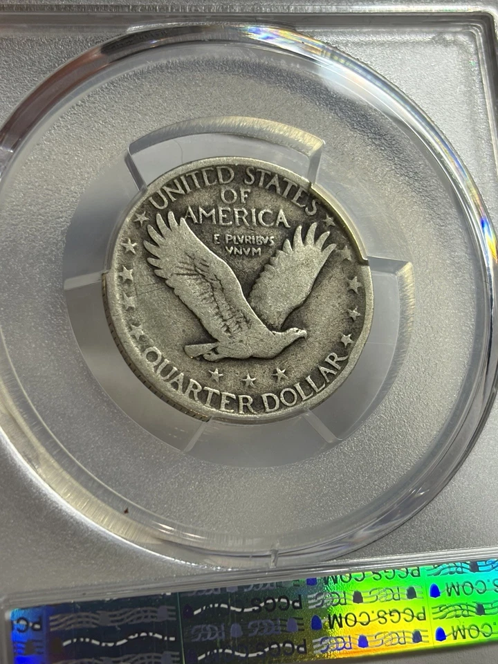 1921-P Standing Liberty Quarter PCGS G06 Nice Original Key Date - Image 4 of 4