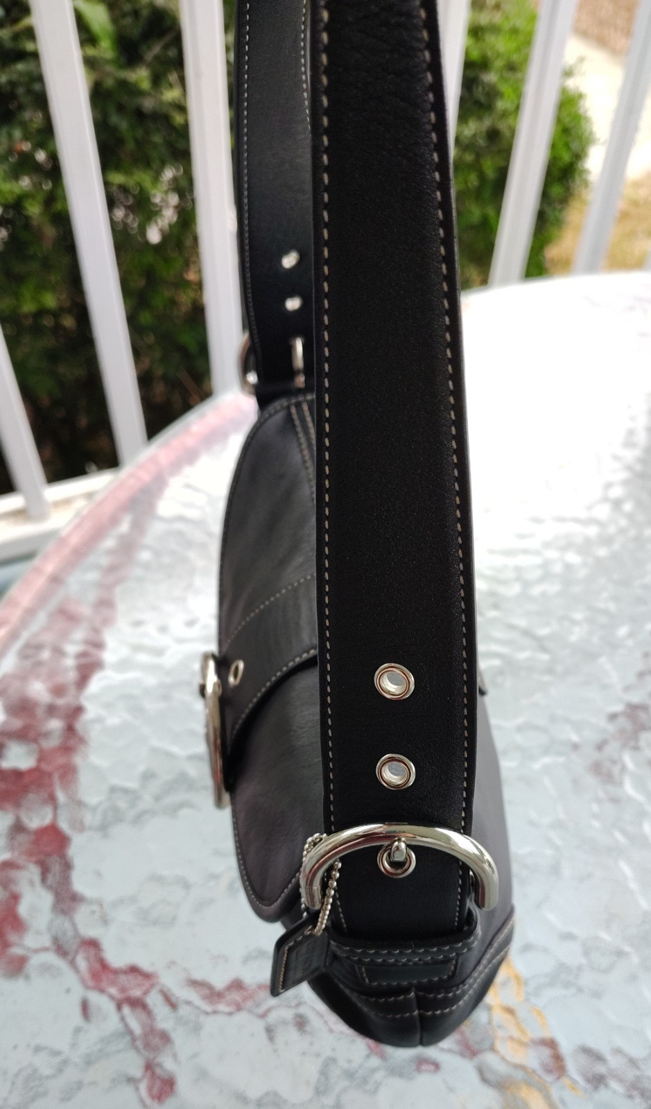 Coach H050-9247 SMALL Vintage Black Soho Y2K Leather Shoulder Bag image 6