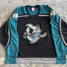 Vintage 2001-2002 AHL Cleveland Barons SP Hockey Jersey XXL Canada Patches Y2K