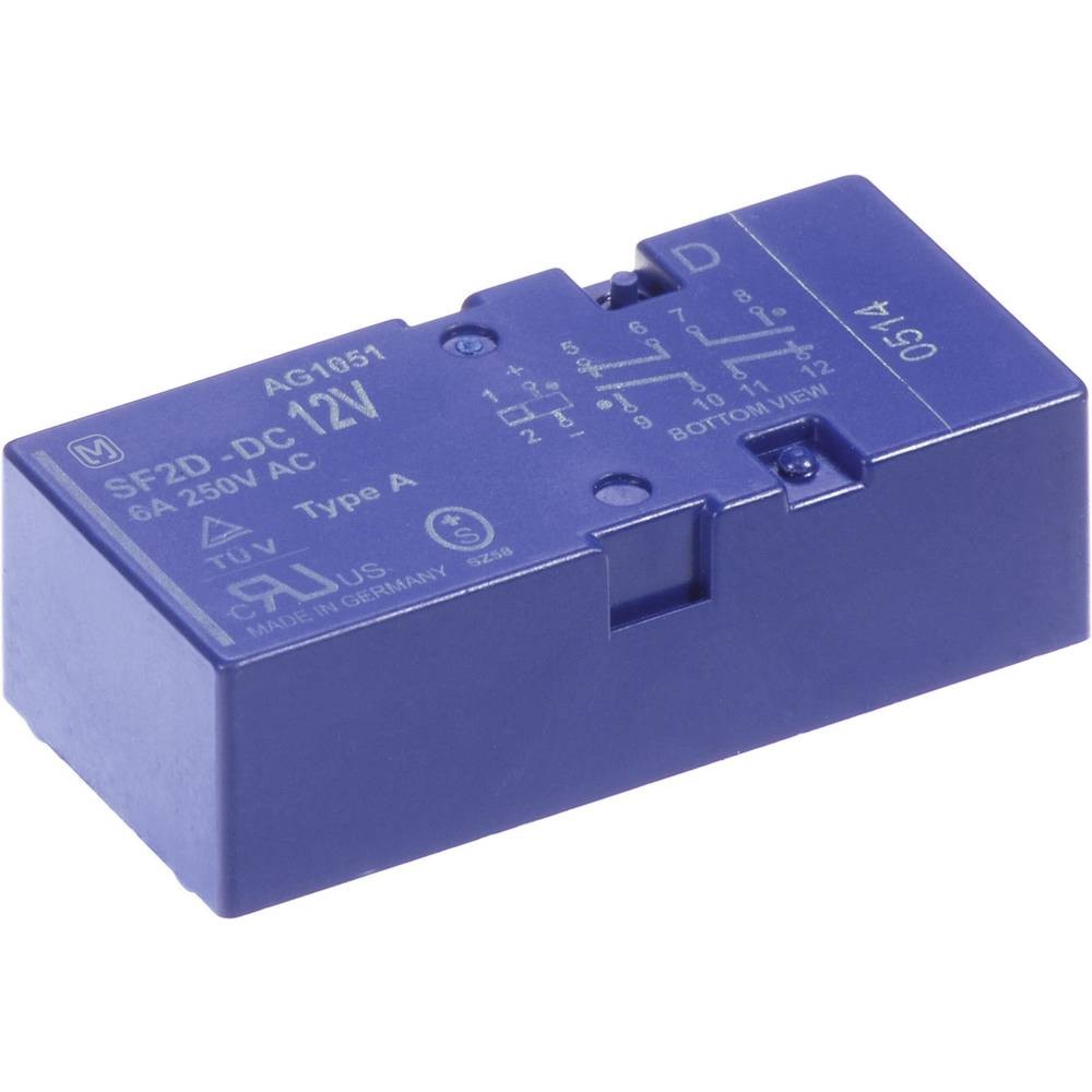 Relais SF2D12D Panasonic 12V 8A pour circuits imprimés complexes