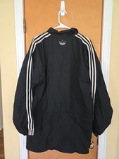 Adidas Vintage Windbreaker Jacket Size M Three Stripes Nylon