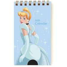 Todan 2026 Disney Princess Pocket Calendar Cinderella 12.3X7cm Japan
