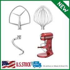 Stainless Steel Kitchen Mixers Accessories for Kitchenaid Mixer and 7 Qt Bowl (7