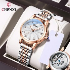 CHENXI Womens Zircon Calendar Luminous Busine...
