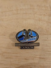 Vintage Enamel Rocky Mountaineer Canada Pin