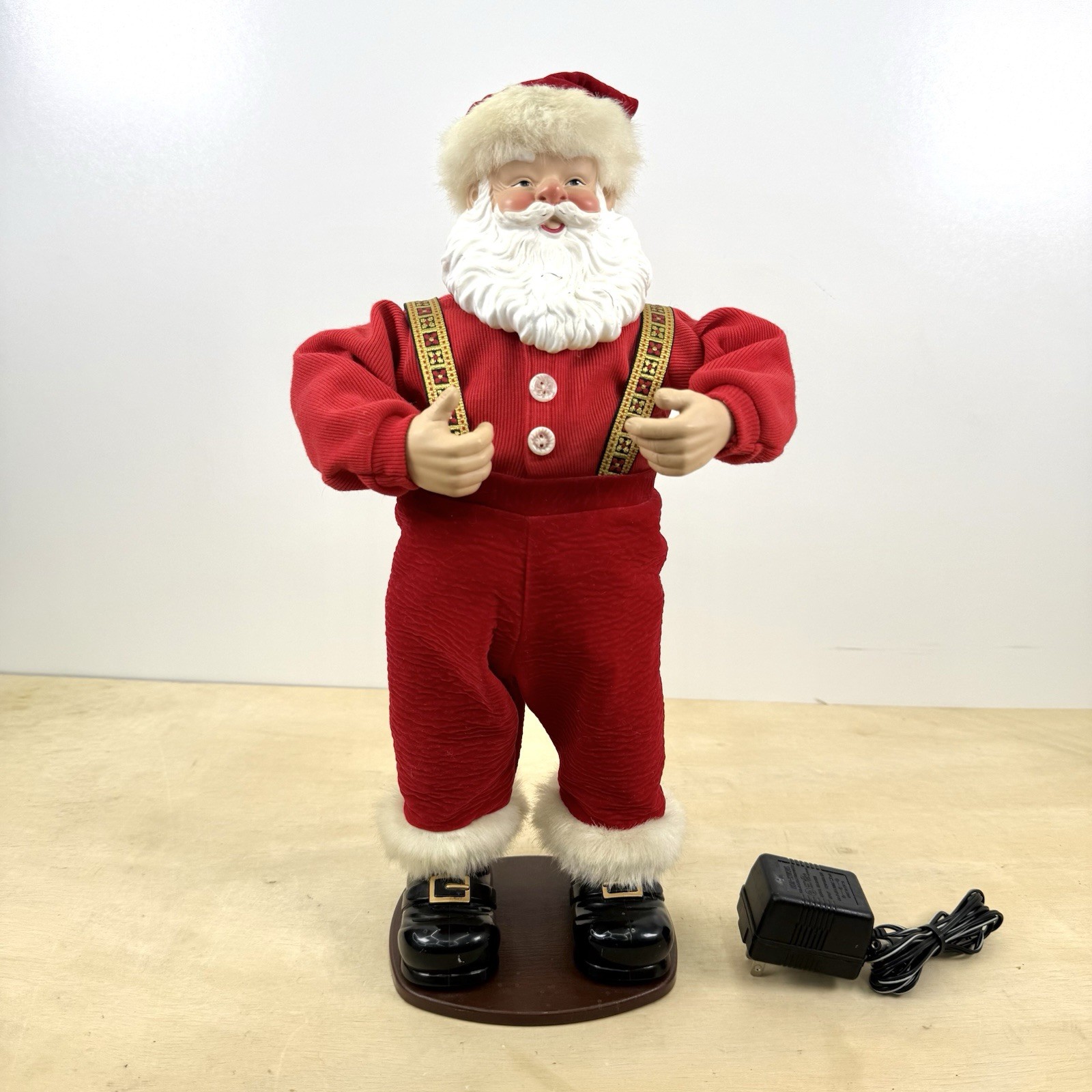 Dancing Jingle Bell Rock Santa Claus Animated Xmas Musical 1998 Vintage -16 Inch