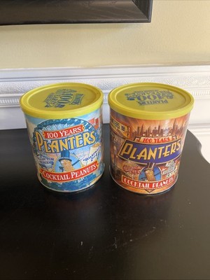 Vintage 2007 Planters Peanuts 100 Years Cans (Empty - 2 cans )