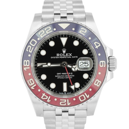 2021 PAPERS Rolex GMT-Master II PEPSI Red Blue 40mm JUBILEE 126710 BLRO BOX
