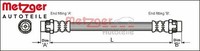 Metzger 4111166 Bremsschlauch Hinterachse Hinten