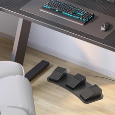 USB Foot Pedal Control Keyboard Programmable for PC Gaming Testing Computer
