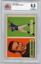 1957 Topps Johnny Unitas DP #138 BVG 6.5 Rookie