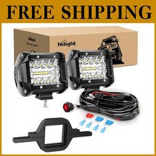 4" Led Pods 60W with 2" Tow Hitch Mount - 2 Pack