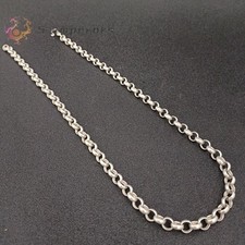 Chinese Old Tibet Silver Handmade Link To Link Necklace