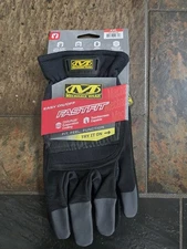 Mechanix Wear MFF05012 Fastfit® Easy On/Off Elastic Cuff Gloves, Black, XXL