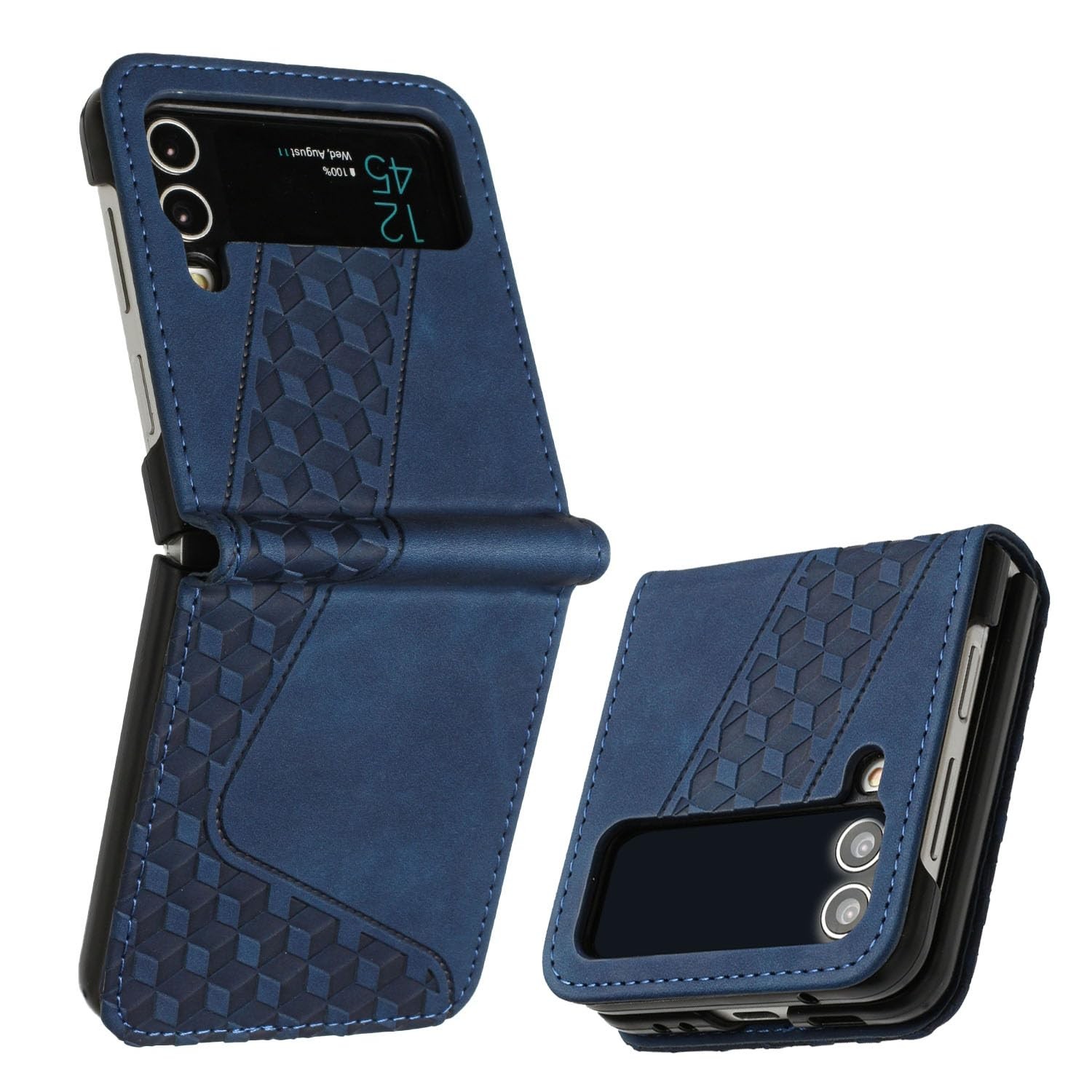 Étui pour Samsung Galaxy Z Flip 3 - Housse PU anti-traces pour éviter les glissements