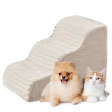 Dog Stairs for Small Dogs  Cats 15.7" H, High Density Foam Dog Steps Ramp fo...