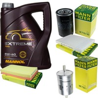Inspektionspaket 5L Mannol Extreme 5W-40 FüR Audi A3 1.6 1.8 TT Skoda Octavia I